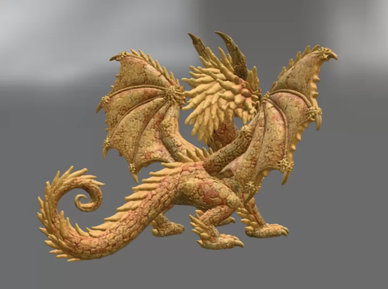 ☀ Sunfire Celestial Dragon STL File for 3D Print - Model preview 8