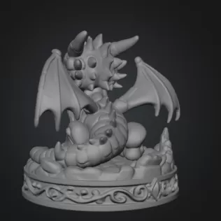 Baby Skeleton Dragon STL File for 3D Print - Model thumbnail 10