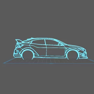 Honda - Civic FK8 Type R Wall Art