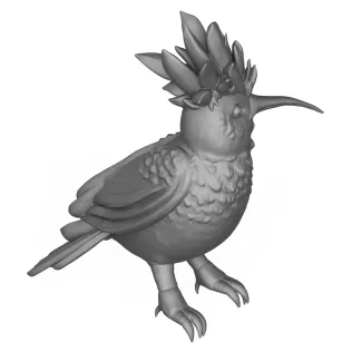 Eurasian Hoopoe Bird - Model thumbnail 3
