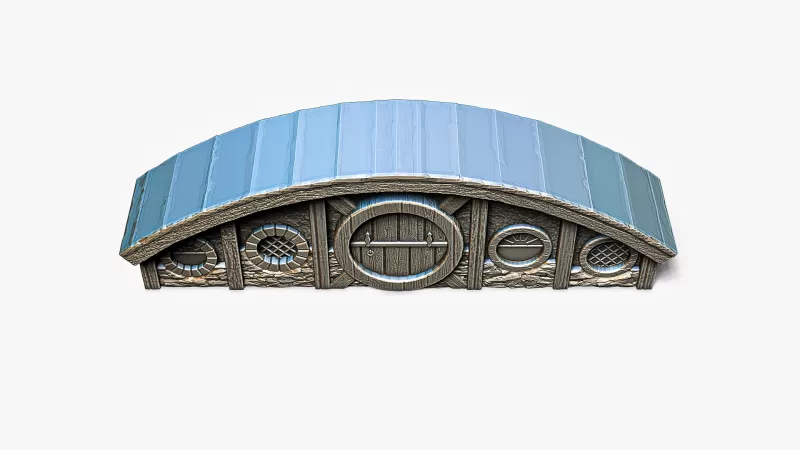 Hobbit House Facade 2 #RoZ - Model preview 4
