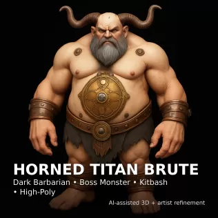 Kitbash Heroes — Fantasy + Sci-Fi High-Poly Character Pack - Model thumbnail 8