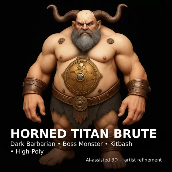 Kitbash Heroes — Fantasy + Sci-Fi High-Poly Character Pack - Model preview 8