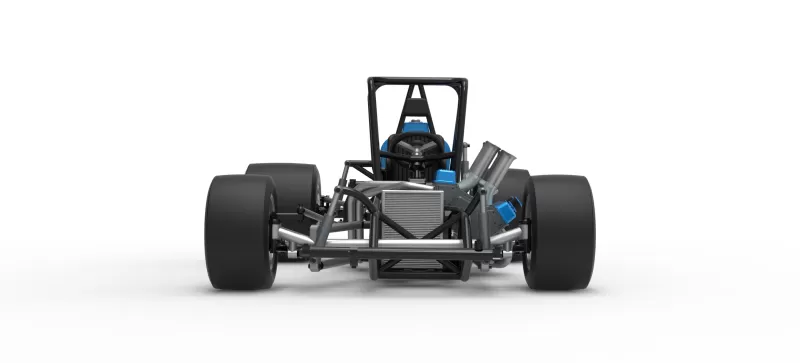 Vintage Pavement Sprint car Base Scale 1:25 - Model preview 7
