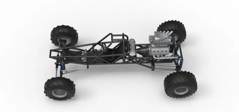 Vintage Mud dragster Base Scale 1:25 - Model preview 10