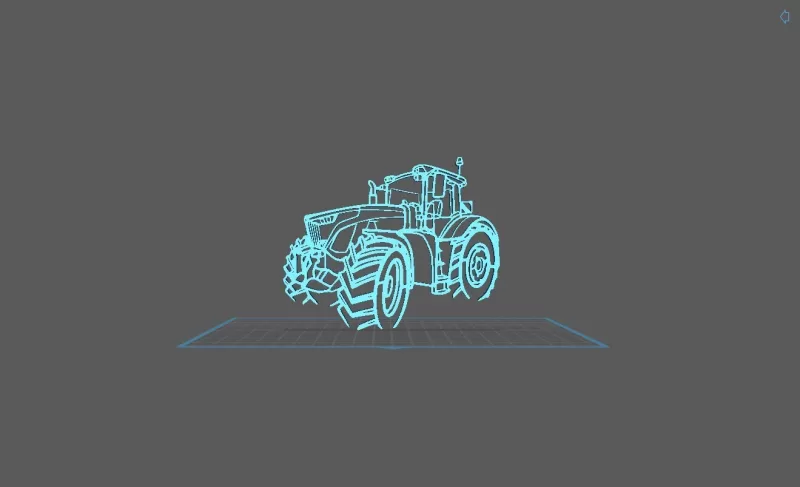 Tractor - Fendt Vario 942 Wall Art - Model preview 1