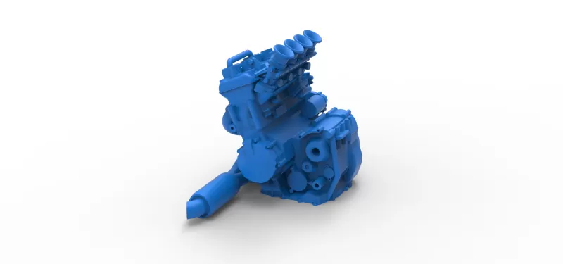 Engine of Three Quarter Midget Scale 1:25 - Model preview 13