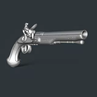 Flintlock Pistol RoZ - Model thumbnail 1