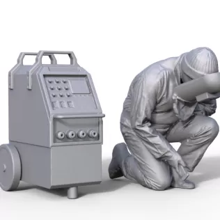 Figure for ship model Welder