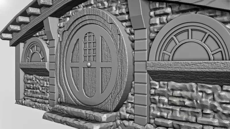 Hobbit House Facade #RoZ - Model preview 6
