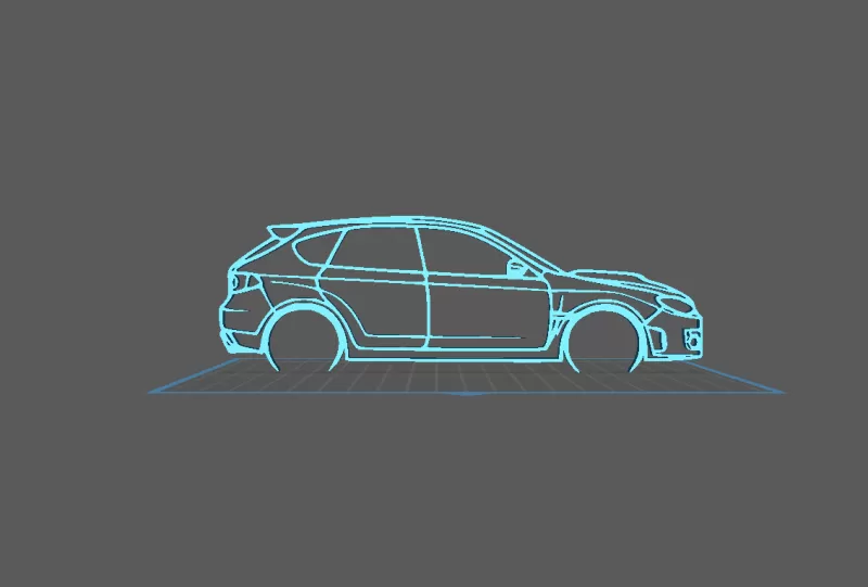 Subaru - WRX GR Wall Art - Model preview 2