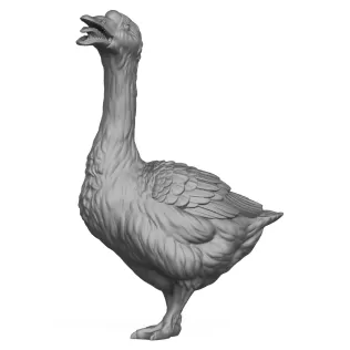 3D Printable Goose Bird Standing Pose
