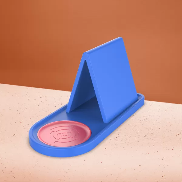 Triangle Book Holder, Tablet; Kindle; Cup Holder, Table or Night - Model preview 4