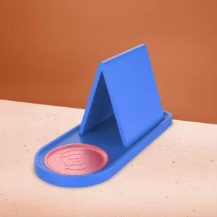 Triangle Book Holder, Tablet; Kindle; Cup Holder, Table or Night - Model thumbnail 4