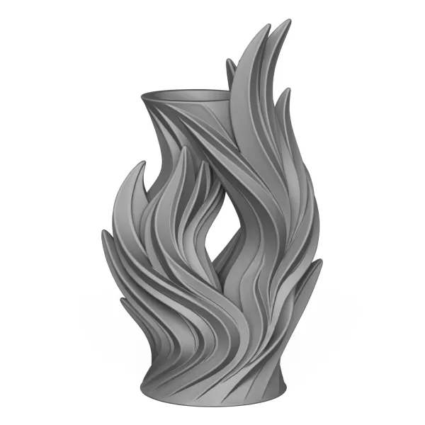 Beautiful Flower Vase 3D Print Model - Model preview 1