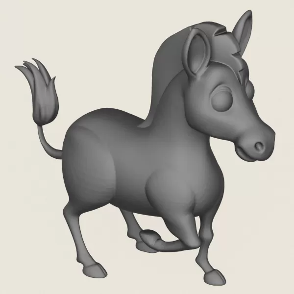 Zebra Toy Print Ready 3D Model - Model preview 4