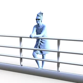 Figure for ship model passenger girl
