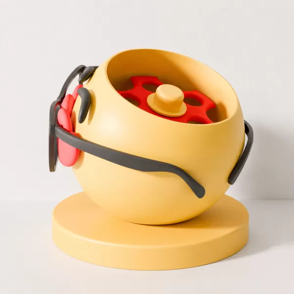 Emoji lipgloss organizer makeup holder - Model preview 1