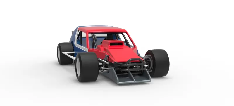 Vintage Asphalt Modified stock car V10 Scale 1:25 - Model preview 26