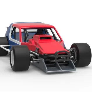 Vintage Asphalt Modified stock car V10 Scale 1:25 - Model thumbnail 26