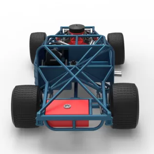 Vintage Dirt late model Race car Base Scale 1:25 - Model thumbnail 17