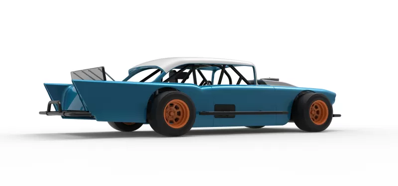 Vintage Asphalt Modified stock car V11 Scale 1:25 - Model preview 21