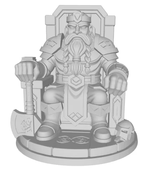 Dwarven KING - Model preview 1