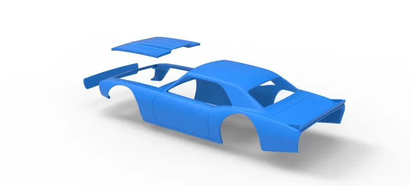 Shell of Vintage Asphalt Modified stock car V10 Scale 1:25 - Model preview 16