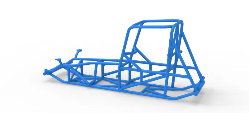 Frame of Vintage Pavement Sprint car Scale 1:25 - Model preview 9