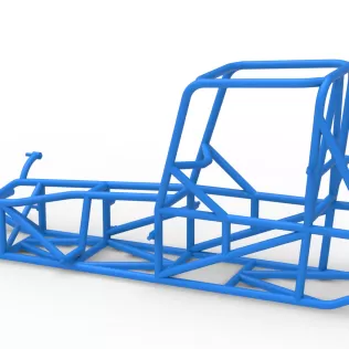 Frame of Vintage Pavement Sprint car Scale 1:25 - Model thumbnail 9