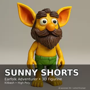 Earfolk Buddies — Whimsical Big-Ears Character Collection (10 Mo - Model thumbnail 18