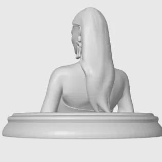 Charlize Theron 3D Bust - Model thumbnail 6