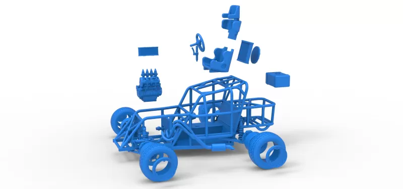 Mod Lite Race car Base Version 2 Scale 1:25 - Model preview 28