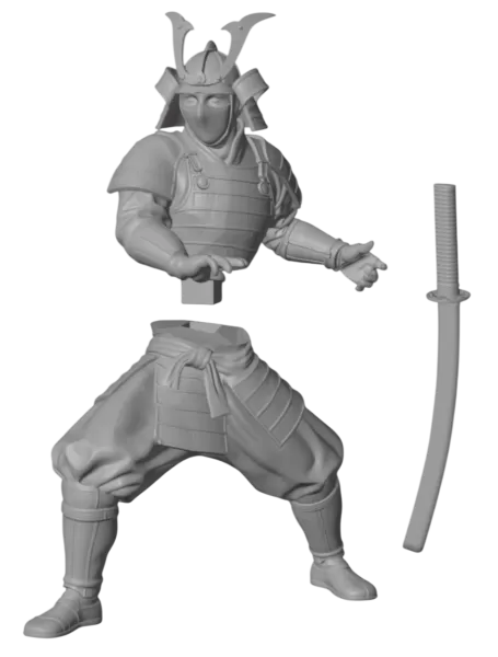 Samurai Karate Trophy – Premium 3D Model - Model preview 10