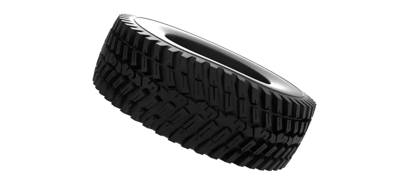 Tractor tire deflated Scale 1:25 - Model preview 9