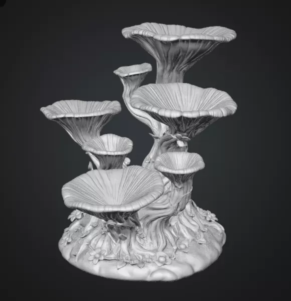 Enchanted Floral Tree Organizer STL File for 3D Print - Model preview 14