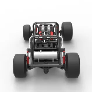 Vintage Supermodified stock car Base Version 2 Scale 1:25 - Model thumbnail 17