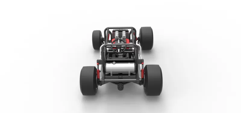 Vintage Supermodified stock car Base Version 2 Scale 1:25 - Model preview 17