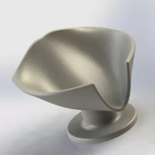 Self-Draining Soap Dish with Water Channel - Model thumbnail 6