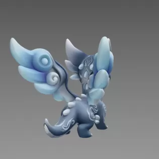 Mystic Wind Dragon STL File 3D Printable - Model thumbnail 5