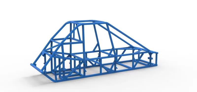 Frame of Experimental Pavement Silver Crown Car V3 Scale 1:25 - Model preview 12