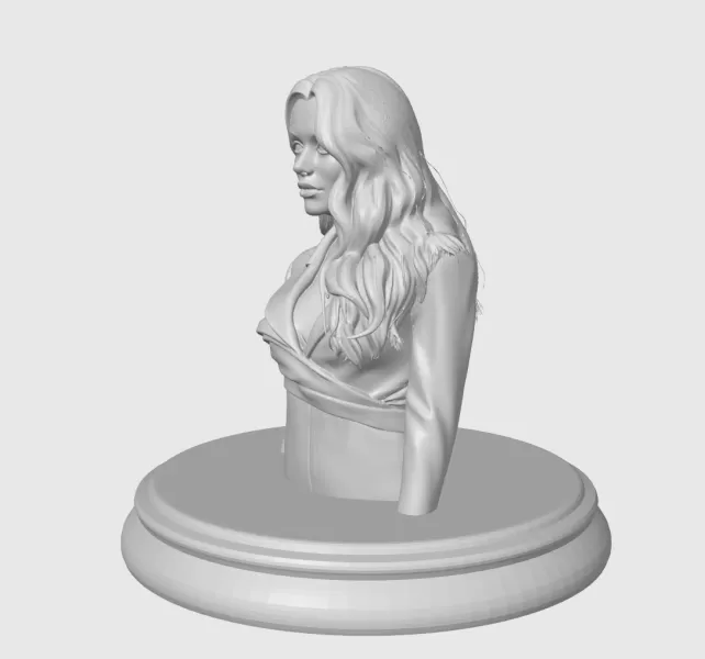 Mila Kunis 3D Bust Print - Model preview 7