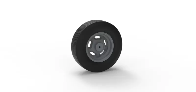 Front wheel of Vintage Champ car Version 2 Scale 1 to 25 - Model preview 8