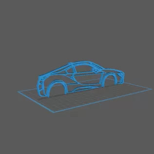 BMW - i8 Wall Art - Model thumbnail 1