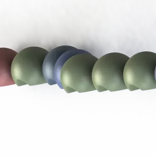 Smiling Modular Caterpillar – Flexible Articulated Fidget Toy - Model thumbnail 9