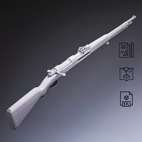 Gewehr 98 Bolt-Action Rifle #RoZ - Model preview 3