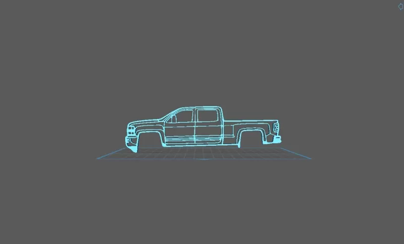 Chevrolet - Silverado 2500 2015 Wall Art - Model preview 1