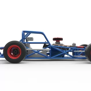 Supermodified front engine race car Base Version 4 Scale 1:25 - Model thumbnail 22