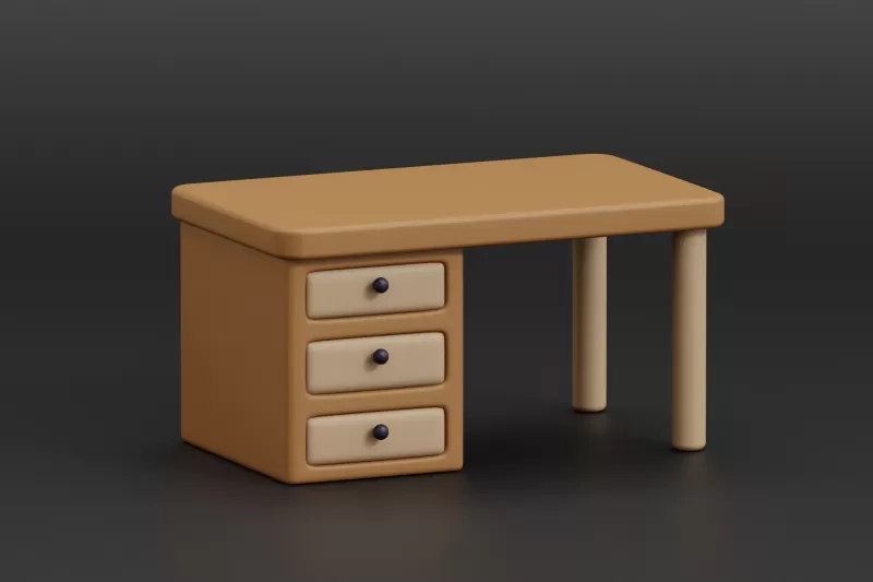 Office Table - Model preview 2