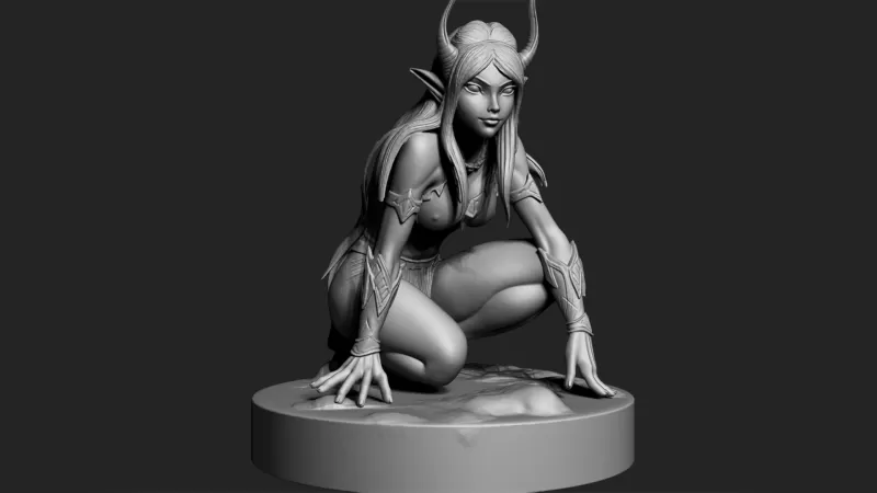 Night elf girl - Model preview 1